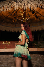 Load image into Gallery viewer, Watercolor Bandhani Mini Skirt Set