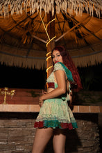 Load image into Gallery viewer, Watercolor Bandhani Mini Skirt Set