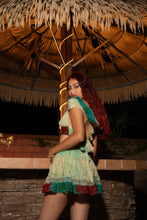 Load image into Gallery viewer, Watercolor Bandhani Mini Skirt Set