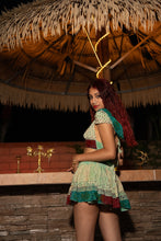 Load image into Gallery viewer, Watercolor Bandhani Mini Skirt Set