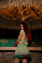 Load image into Gallery viewer, Watercolor Bandhani Mini Skirt Set