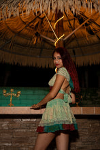 Load image into Gallery viewer, Watercolor Bandhani Mini Skirt Set