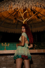 Load image into Gallery viewer, Watercolor Bandhani Mini Skirt Set