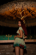 Load image into Gallery viewer, Watercolor Bandhani Mini Skirt Set