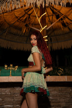 Load image into Gallery viewer, Watercolor Bandhani Mini Skirt Set