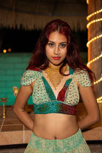 Load image into Gallery viewer, Watercolor Bandhani Mini Skirt Set