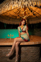Load image into Gallery viewer, Watercolor Bandhani Mini Skirt Set