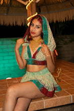 Load image into Gallery viewer, Watercolor Bandhani Mini Skirt Set