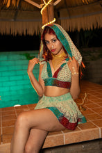 Load image into Gallery viewer, Watercolor Bandhani Mini Skirt Set