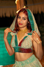 Load image into Gallery viewer, Watercolor Bandhani Mini Skirt Set