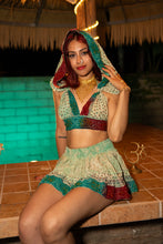 Load image into Gallery viewer, Watercolor Bandhani Mini Skirt Set