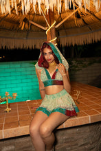 Load image into Gallery viewer, Watercolor Bandhani Mini Skirt Set