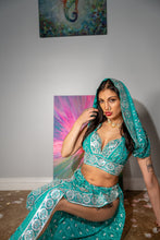 Load image into Gallery viewer, Icy Turquoise Jasmine Set