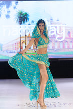 Load image into Gallery viewer, Turquoise Lotus Bollywood Set
