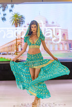 Load image into Gallery viewer, Turquoise Lotus Bollywood Set