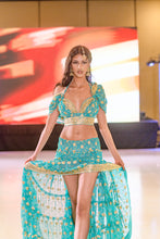 Load image into Gallery viewer, Turquoise Lotus Bollywood Set