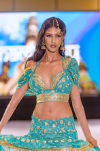 Load image into Gallery viewer, Turquoise Lotus Bollywood Set