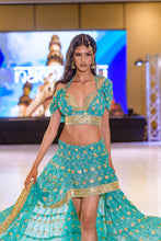 Load image into Gallery viewer, Turquoise Lotus Bollywood Set