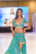 Load image into Gallery viewer, Turquoise Lotus Bollywood Set