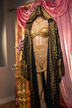 Load image into Gallery viewer, Black Lotus Kimono with hood