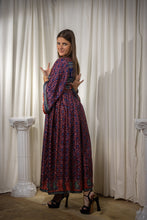 Load image into Gallery viewer, Bohemian Peacock Anarkali Dress