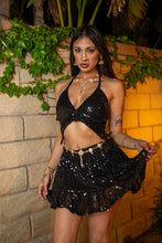 Load image into Gallery viewer, Midnight Mami Ruffle Skirt Set