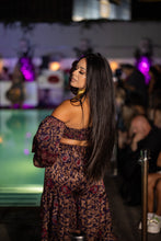 Load image into Gallery viewer, Midnight Paisley Sharara Pants Set