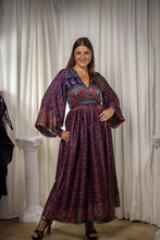 Load image into Gallery viewer, Bohemian Peacock Anarkali Dress