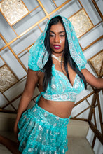 Load image into Gallery viewer, Icy Fairy princess micro mini skirt set