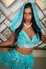 Load image into Gallery viewer, Icy Fairy princess micro mini skirt set