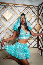 Load image into Gallery viewer, Icy Fairy princess micro mini skirt set