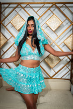 Load image into Gallery viewer, Icy Fairy princess micro mini skirt set