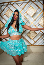 Load image into Gallery viewer, Icy Fairy princess micro mini skirt set