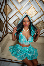 Load image into Gallery viewer, Icy Fairy princess micro mini skirt set