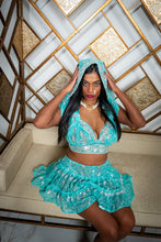 Load image into Gallery viewer, Icy Fairy princess micro mini skirt set