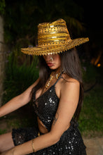 Load image into Gallery viewer, Midnight Gold Magic Cowboy Hat