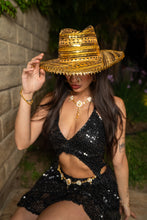 Load image into Gallery viewer, Midnight Gold Magic Cowboy Hat