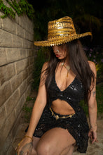 Load image into Gallery viewer, Midnight Gold Magic Cowboy Hat
