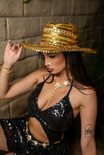 Load image into Gallery viewer, Midnight Gold Magic Cowboy Hat