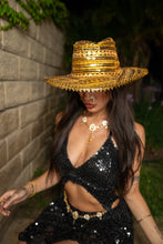 Load image into Gallery viewer, Midnight Gold Magic Cowboy Hat