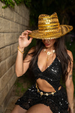 Load image into Gallery viewer, Midnight Gold Magic Cowboy Hat
