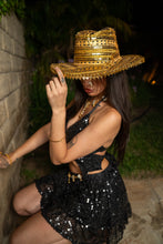Load image into Gallery viewer, Midnight Gold Magic Cowboy Hat