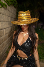 Load image into Gallery viewer, Midnight Gold Magic Cowboy Hat