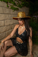 Load image into Gallery viewer, Midnight Gold Magic Cowboy Hat