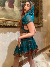 Load image into Gallery viewer, Royal Lotus Mini Skirt Set