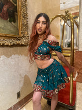 Load image into Gallery viewer, Royal Lotus Mini Skirt Set