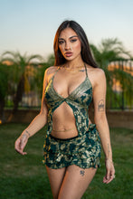 Load image into Gallery viewer, Royal Emerald Mini Ruffle Skirt Set