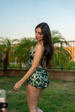 Load image into Gallery viewer, Royal Emerald Mini Ruffle Skirt Set