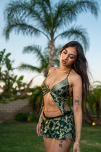 Load image into Gallery viewer, Royal Emerald Mini Ruffle Skirt Set