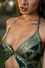 Load image into Gallery viewer, Royal Emerald Mini Ruffle Skirt Set